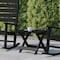 Flash Furniture Black Portable Folding Adirondack Side Table LE-HMP-2012-1620H-BK-GG - alternate 7